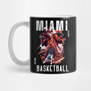 Miami heat basketball  vector graphic design Mug